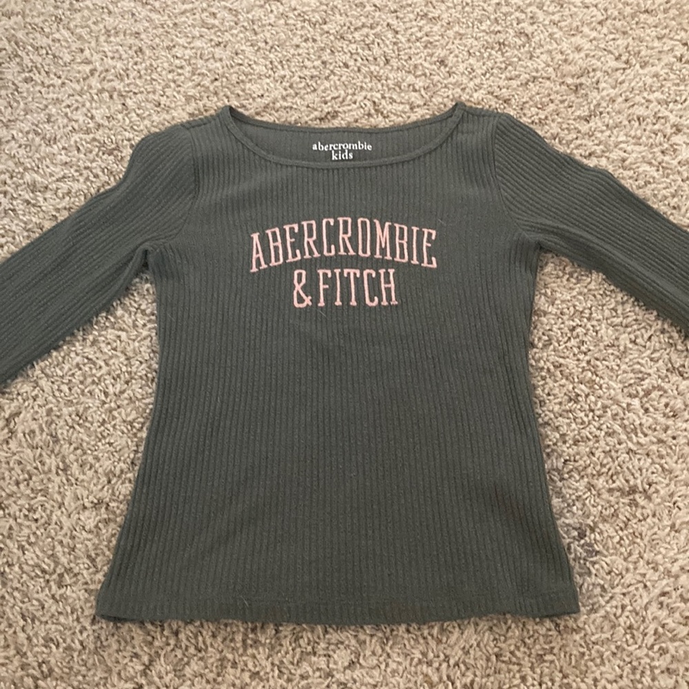 Green and pink Abercrombie longsleeve.